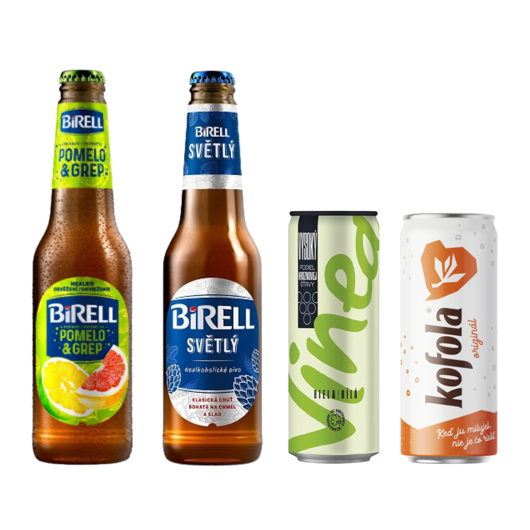 Tschechisch-slowakisches alkoholfreies Mixpaket – 12 I 24 Stück