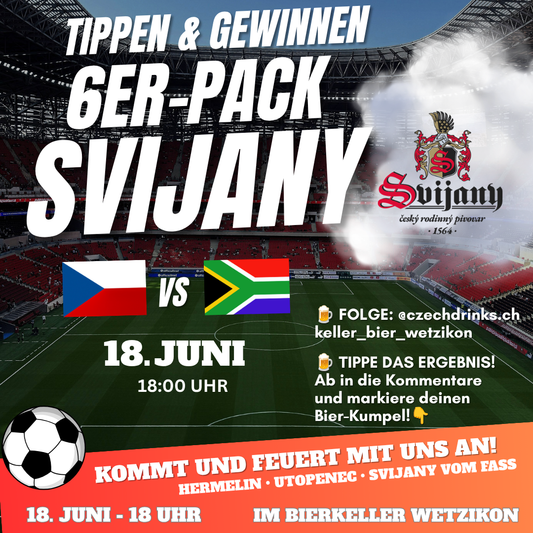 EM 2026 LIVE: Tschechien 🇨🇿 vs. Südafrika 🇿🇦 im Bierkeller Wetzikon