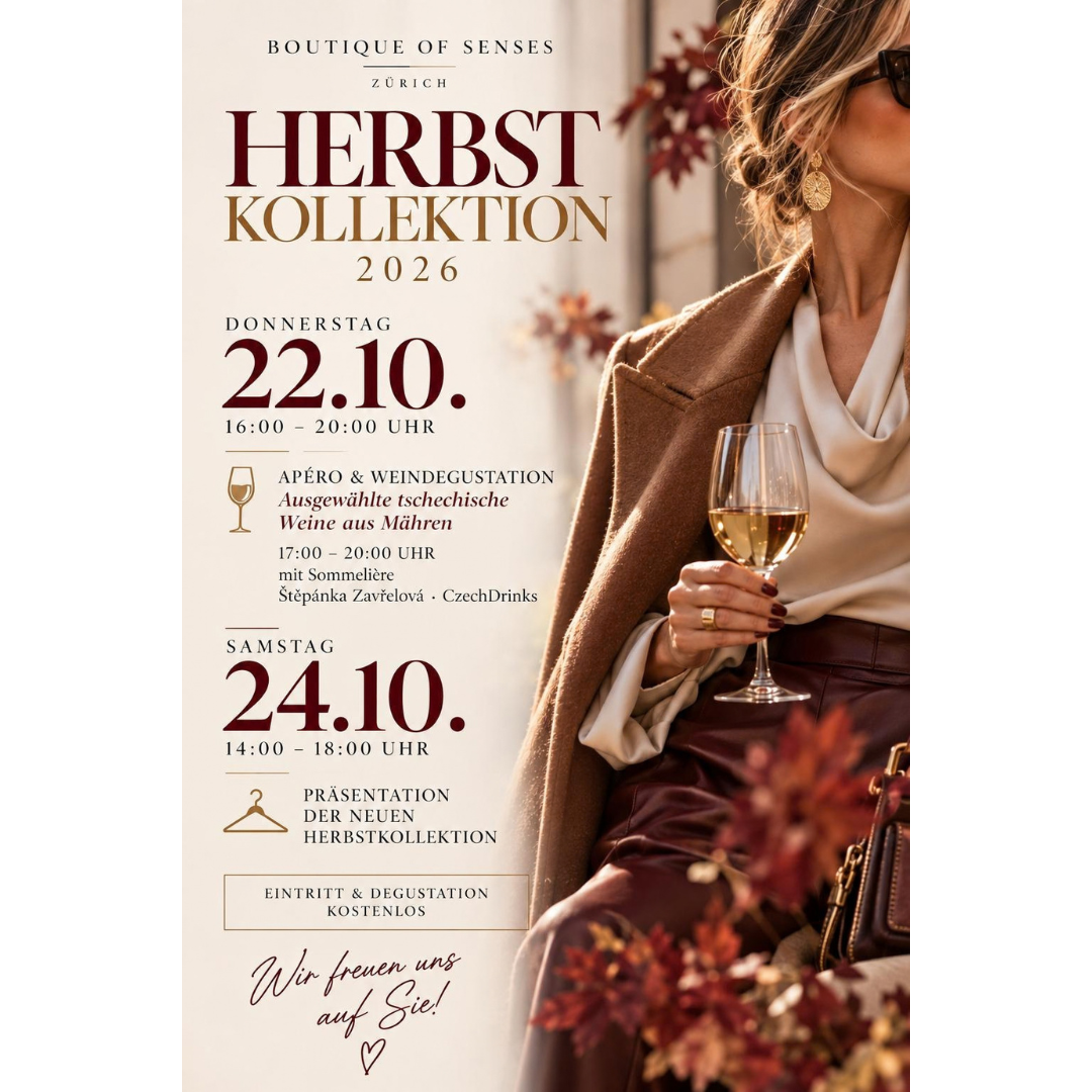 22. Oktober 2026 I Boutique of Senses I Apéro & Neue Herbstkolektion